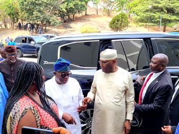Atiku, Tambuwal, Imoke in closed-door meeting with Obasanjo in Abeokuta