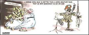 Cartoon: Between ‘Chopocracy’ and ‘Lootocracy’