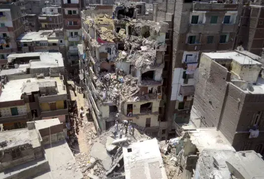 Egypt building collapse