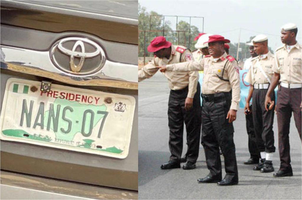 FRSC set to go after vehicles with fake number plates and NANS tags.