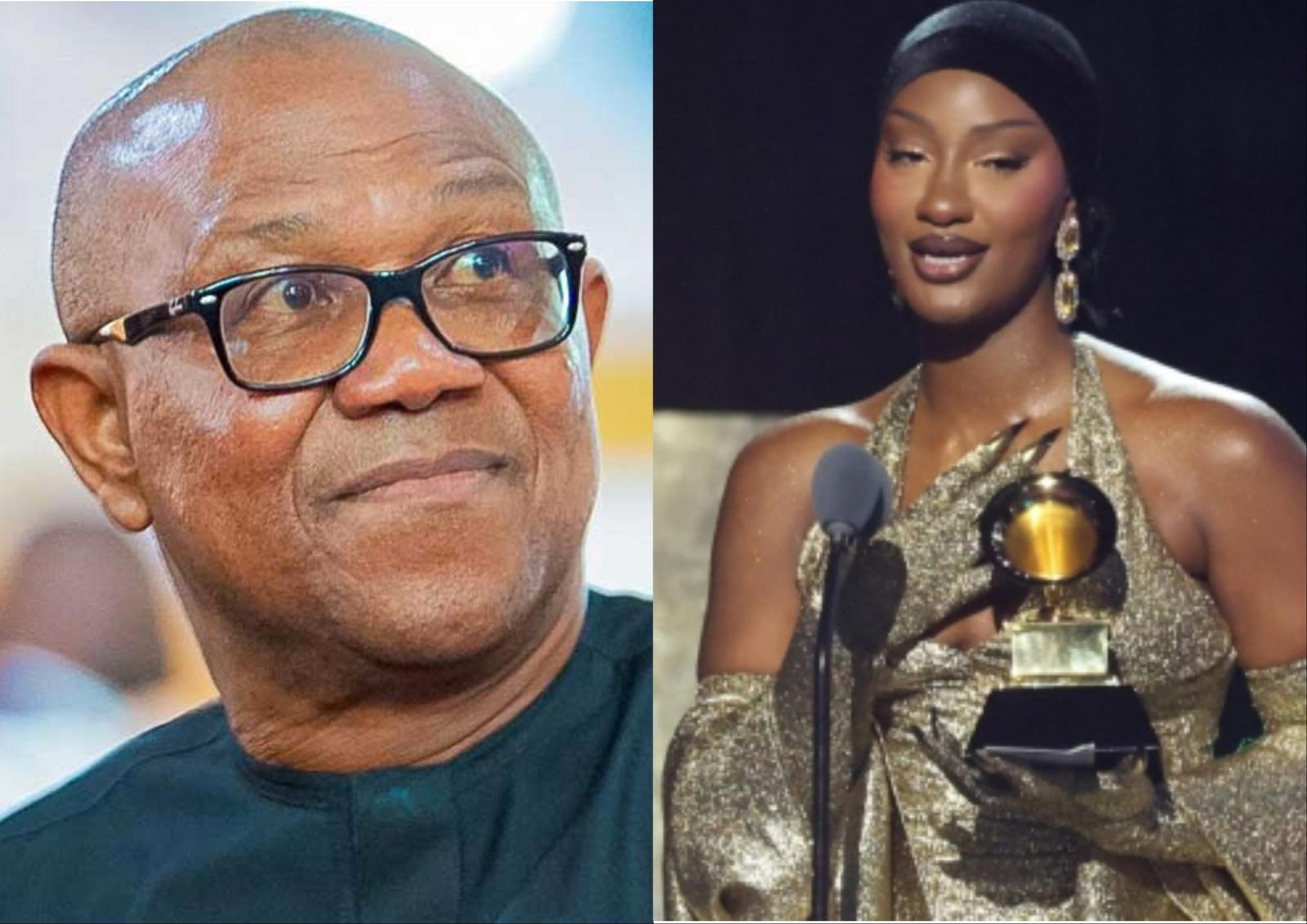 Peter Obi congratulates Tems on Grammy win