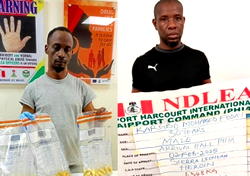 Two drug kingpins excrete 125 wraps of heroin at Lagos, Port Harcourt airports