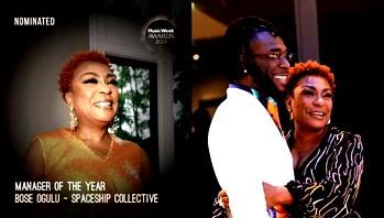 Burna Boy’s mother bags nomination for Best Manager at Music Week Awards