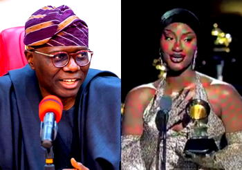 Gov Sanwo-Olu felicitates Tems on Grammy Award win