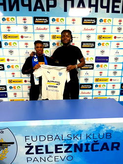 FK Železničar Pančevo sign top Speed Boiz Star Timilehin Joseph