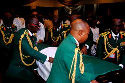 Tears, grief as Obasanjo’s Ex-ADC, Maj-Gen Jemitola, is buried in Abuja