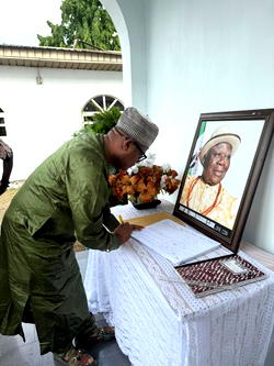 Federal Polytechnic Orogun Rector, Okoro, others condole with Clark’s family