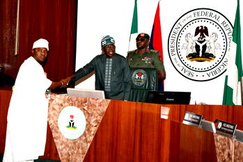 Tinubu swears-in Amosun, 20 others as RMAFC Federal Commissioners