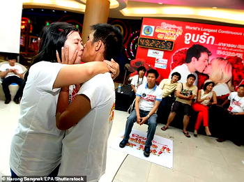 Couple who broke world record for longest kiss announces split