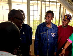 Photos: Osinbajo, Adeboye, Obi visit late Adebanjo’s residence