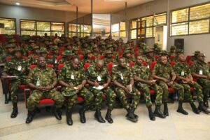 208 army officers write Lt. to Capt. promotion examination 