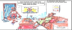 Cartoon: ‘Honey, let’s count what has not collapsed’