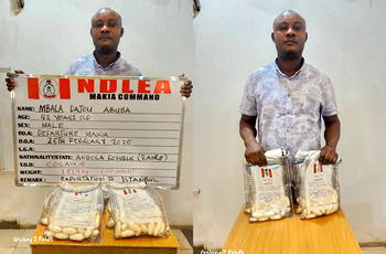 NDLEA arrests Turkey-bound businessman for excreting 120 wraps of cocaine