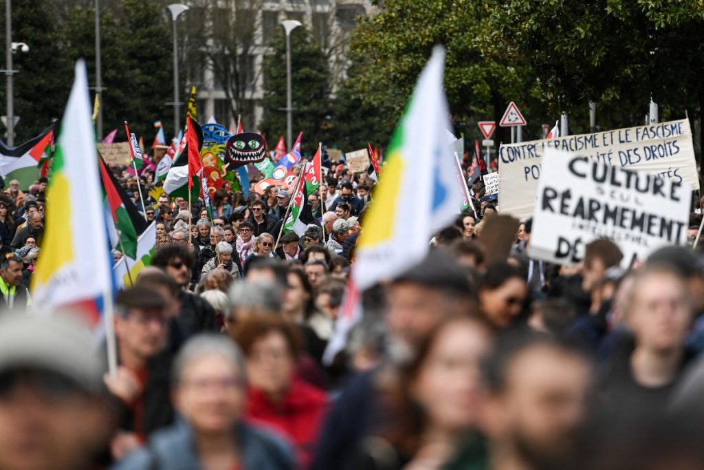 Tens of thousands in France protest against racism and far-right