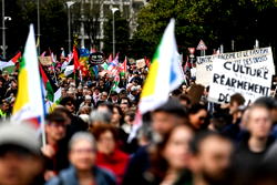 Tens of thousands in France protest against racism and far-right