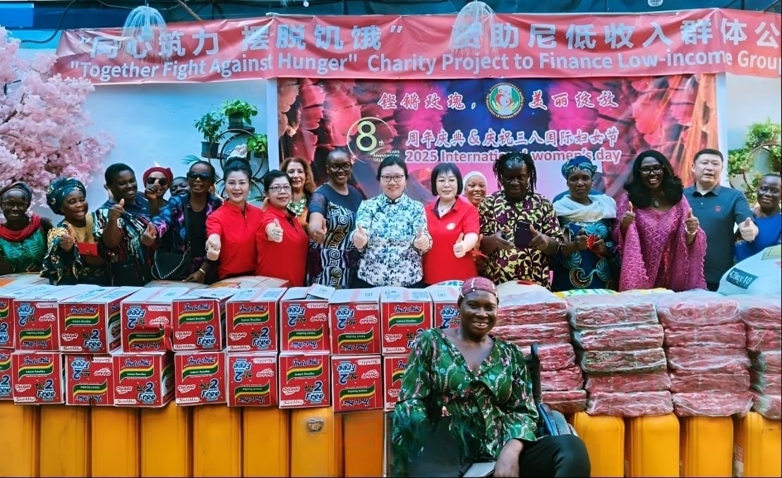 IWD: Chinese women champion equality, empowerment; distribute food to 20 Nigerian families
