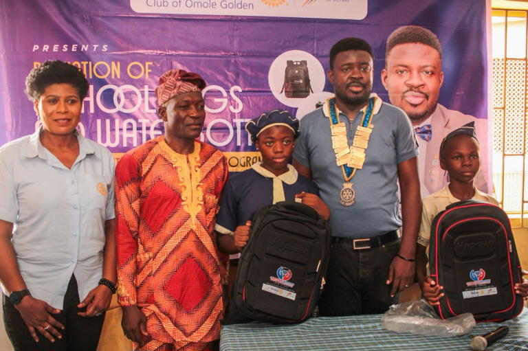 Rotary Club of Omole-Golden boosts student morale with educational donation