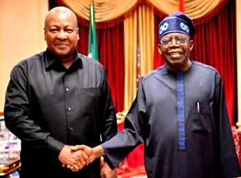Why I visited Tinubu – President Mahama of Ghana