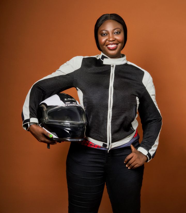 IWD: Ekiti biker MamaSpade embarks on 7000km unity ride to S/Africa