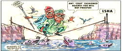 Cartoon: Gold-medallist swimmers