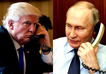 Trump and Putin begin crucial call on Ukraine ceasefire