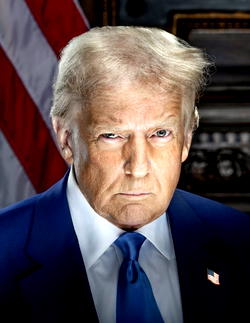 Trump replaces Obama portrait with painting of himself