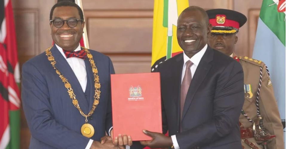 Adesina confers with Kenya’s highest national honour