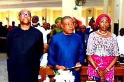 Peter Obi, other dignitaries attend Ihedioha’s 60th birthday thanksgiving