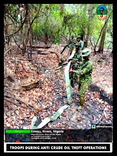 Army arrests 39 oil thieves, dismantles 18 illegal bunkering sites across Niger Delta