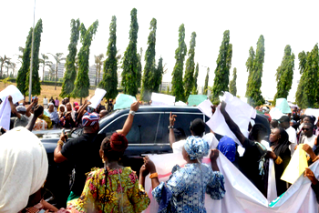 Protesters storm national assembly, call for stricter sanctions against Senator Natasha