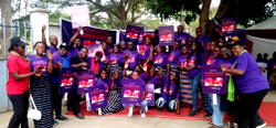 AHF distributes free reusable sanitary pads in Makurdi to mark IWD