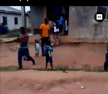 Father arrested for brutalising son in viral clip