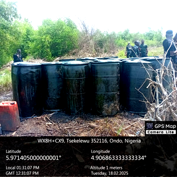 Navy destroys 4 illegal refineries, confiscates stolen crude in anti-theft operation