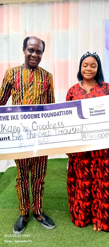 Odoeme Foundation empowers women, physically challenged, builds houses for widows