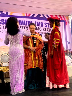 Imo First Lady honoured with Doctoral degree at Hezekiah University
