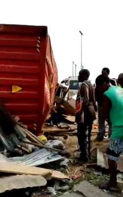 Many feared dead as truck crashes into shuttle bus in Anambra