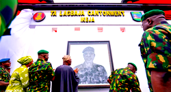 Sanwo-Olu extols late COAS Lagbaja at renaming of Ikeja cantonment