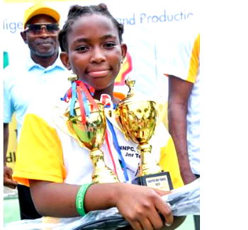 NNPC-SNEPCo Junior Tennis champion Mofifoluwa Atilola is Nigeria’s 4th highest U-14 player and rising star in Africa
