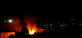 Video: Tanker explosion triggers massive fire on Otedola Bridge in Lagos