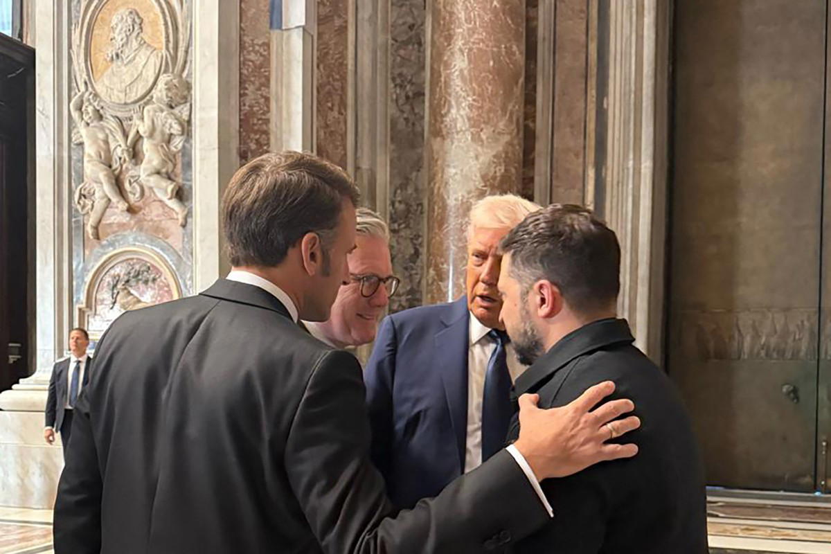 Trump, Zelensky meet on sidelines of pope's funeral