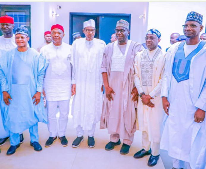APC governors pay homage to Buhari in Kaduna — Say party united, stronger
