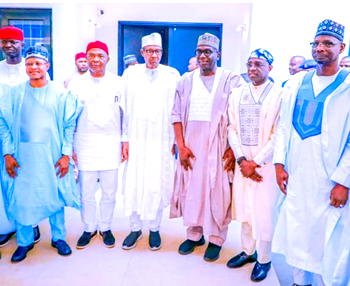 APC governors pay homage to Buhari in Kaduna — Say party united, stronger