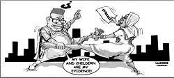Cartoon: SINators and open evidence-in-chief