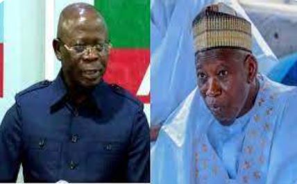 Delta Defections: Ten APC governors, Ganduje, Oshiomhole arrive Asaba