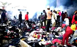 Fire guts Jos market, destroys 500 makeshift shops