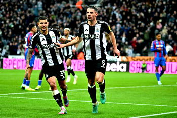 Newcastle thrash Crystal Palace to go third in Premier League