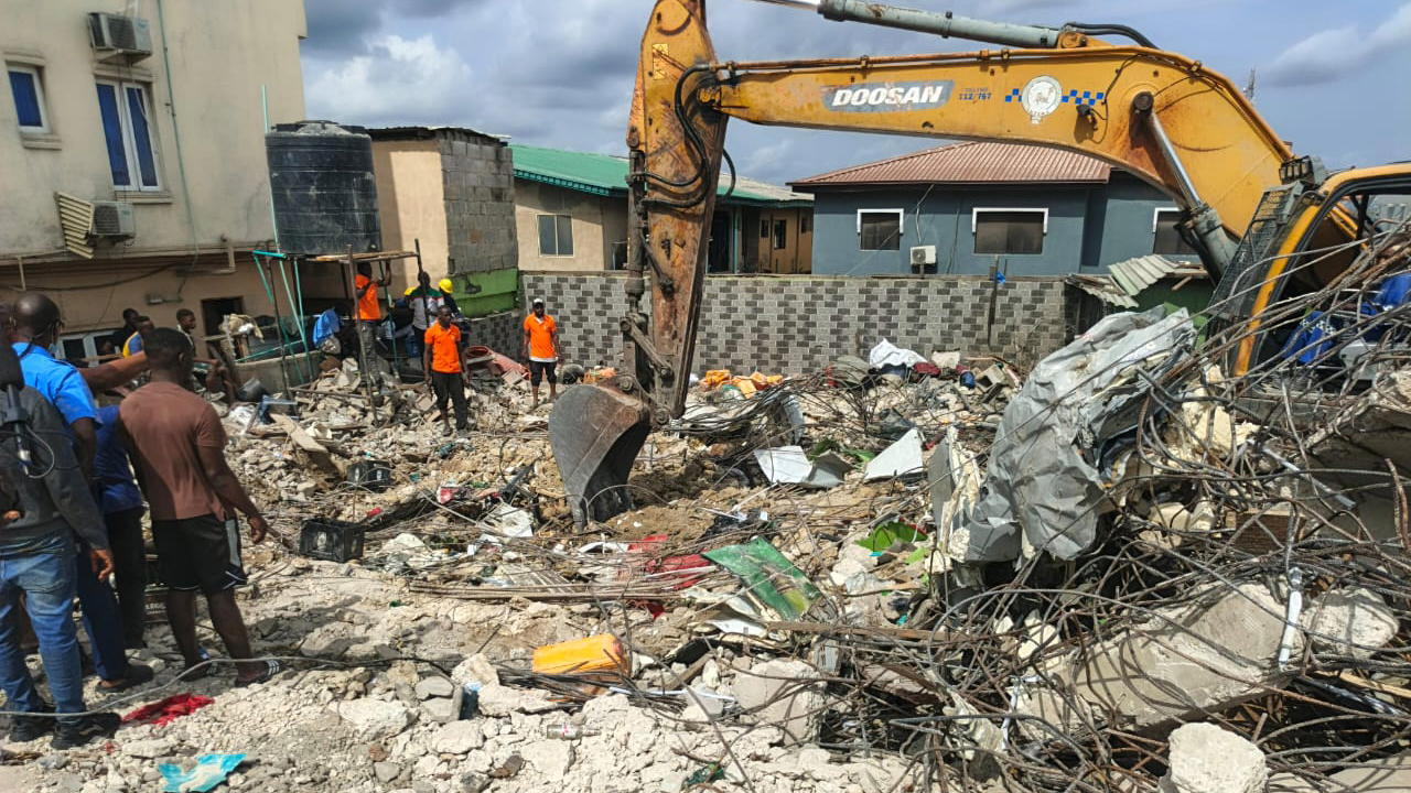 Lagos building collapse: Death toll rises to 7
