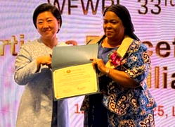 Patience Jonathan, honoured with Global Women’s Peace Ambassador Award