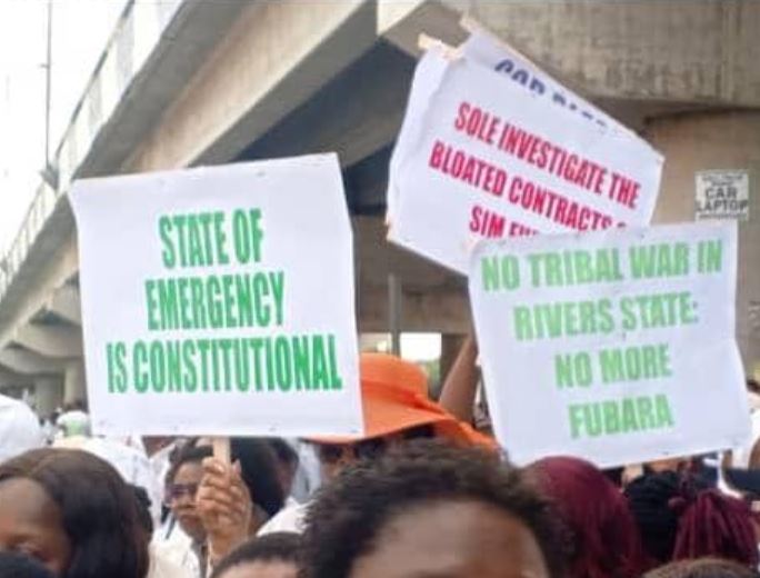 Rivers women protest