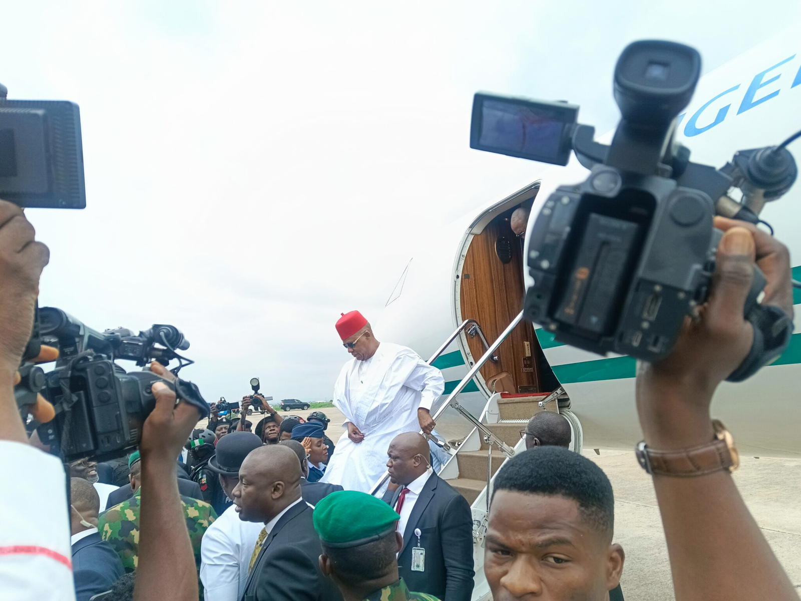 Shettima arrives Asaba to receive Oborevwori into APC fold